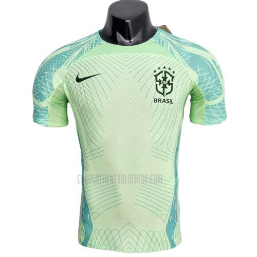 camiseta de entrenamiento brasil edición de jugador verde 2022