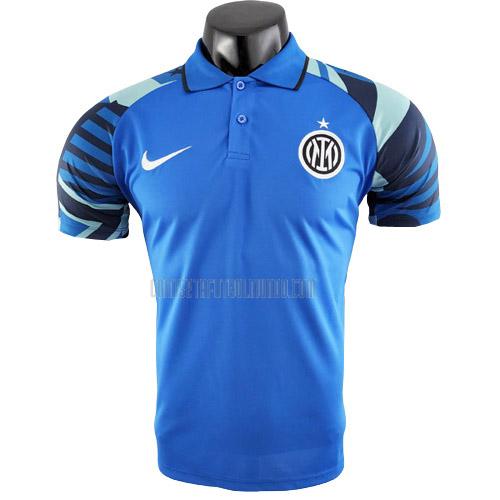 camiseta polo inter milan azul 2022-2023