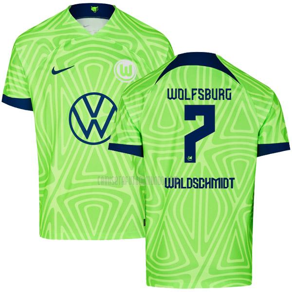 camiseta waldschmidt wolfsburg primera 2022-2023
